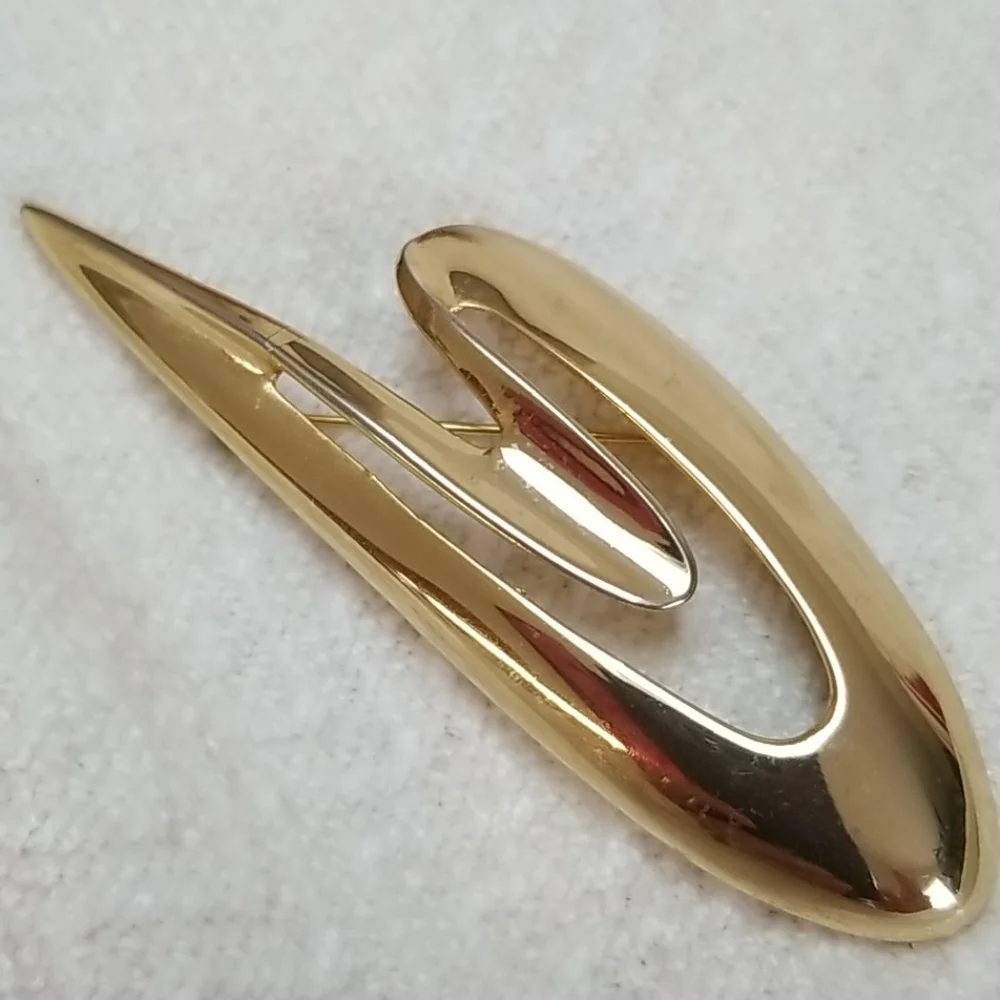 VTG Goldtone Retro pin/brooch
